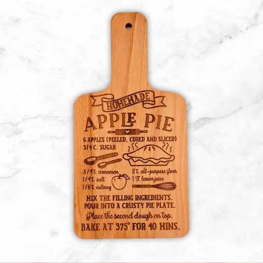 Apple Pie Recipe Board
