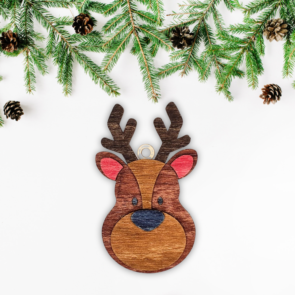 Reindeer Punch Out Ornament