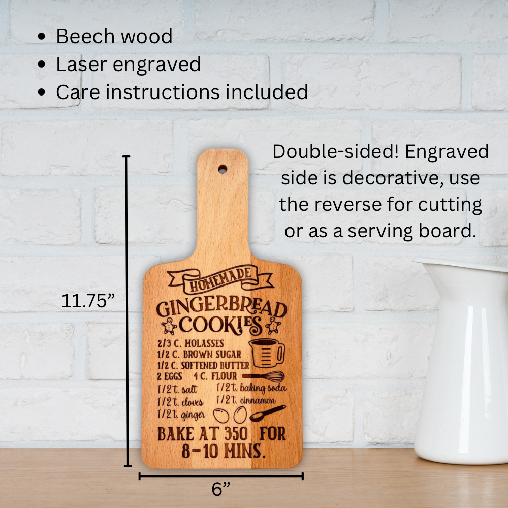 Gingerbread Cookie Recipe Board