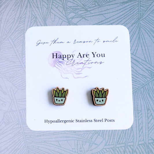 Succulent Stud Earrings