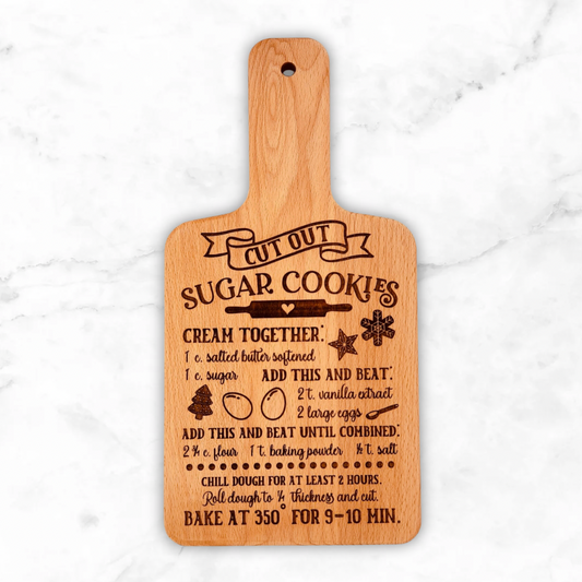 Sugar Cookie Recipe Board