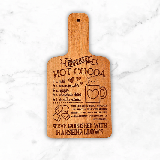 Hot Cocoa Recipe Board