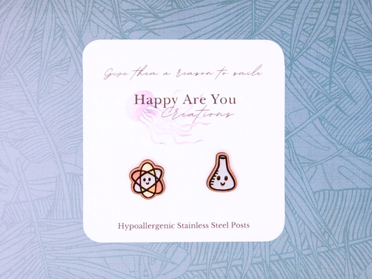 Science Stud Earrings