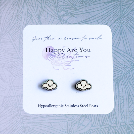 Cloud Stud Earrings