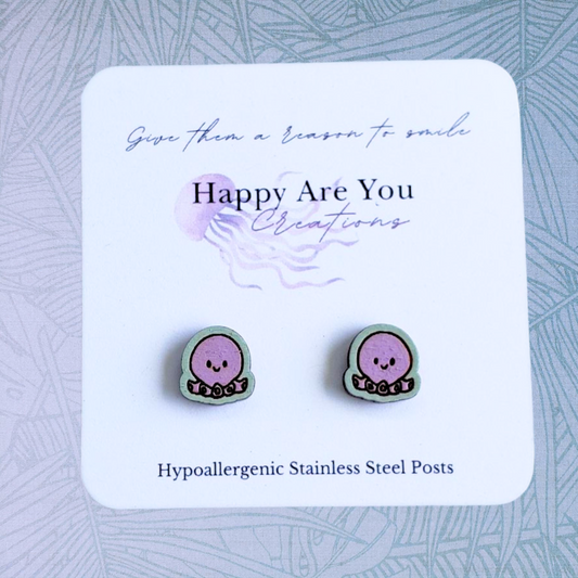 Octopus Stud Earrings