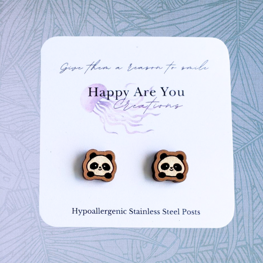 Panda Stud Earrings