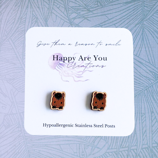 Horse Stud Earrings