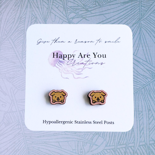 Puppy Stud Earrings