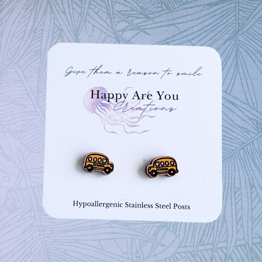 School Bus Stud Earrings