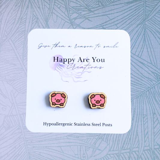 Pig Stud Earrings