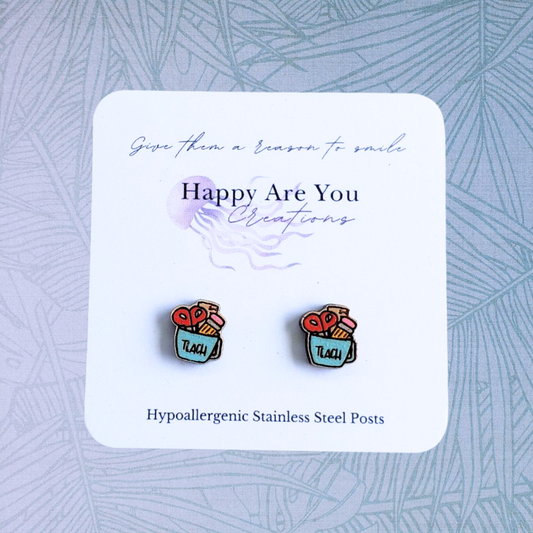 Teacher Stud Earrings